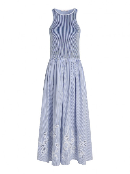 BRODERIE ANGLAISE N/S LONG DRESS