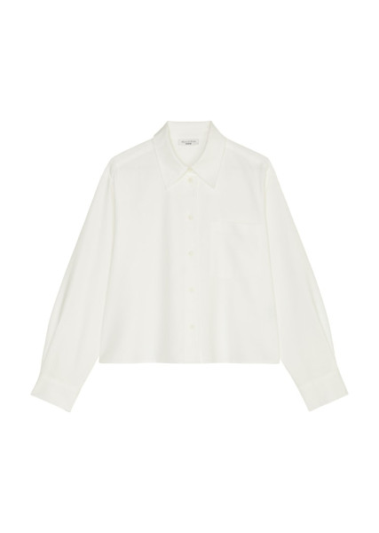 Oxford-Bluse cropped