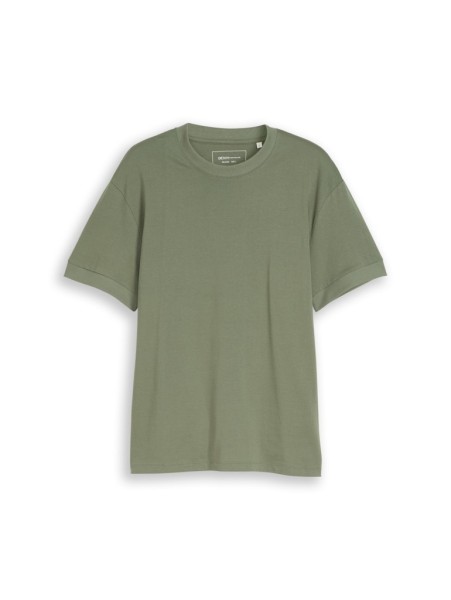 Relaxed Fit T-Shirt mit Rippbündchen