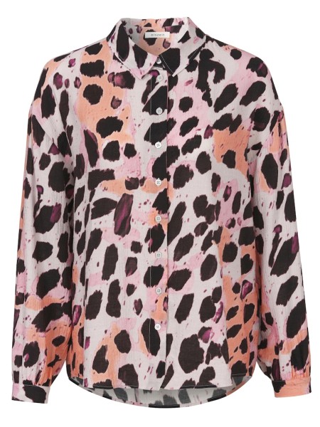 Bluse Hemdkragen 1/1 Arm Druck