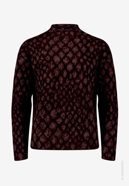 Damen Strickpullover mit Animalprint