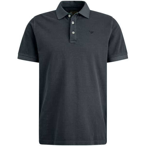 Short sleeve polo Pique garment dye