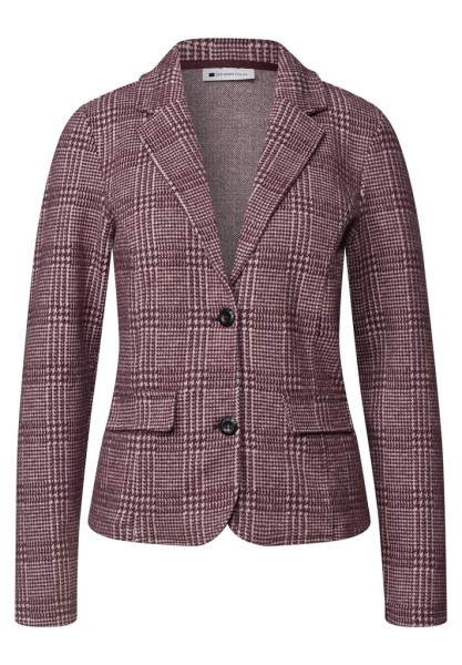 Blazer mit Karomuster und Knöpfen