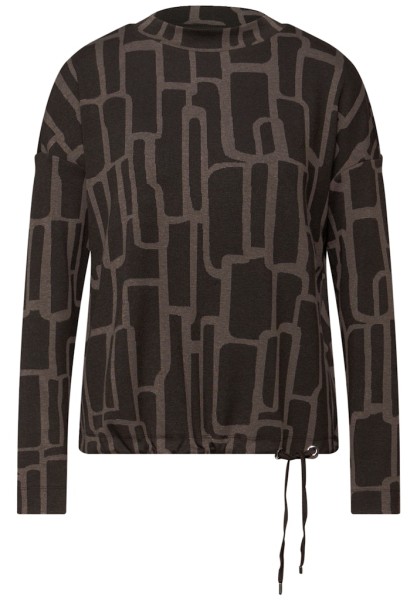 Print Shirt mit Tunnelzug