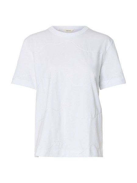 SLFMILA SS EMBROIDERY TEE