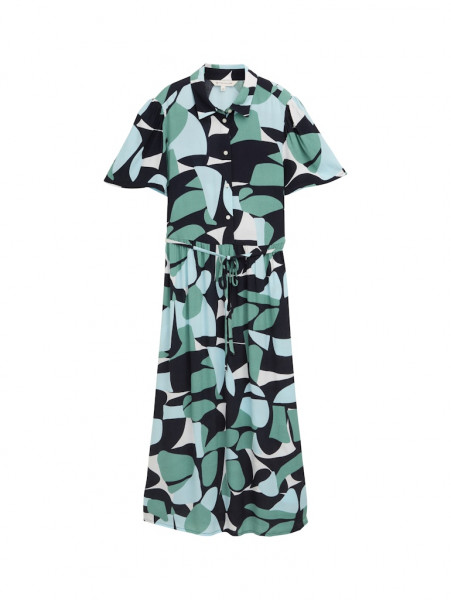 Midi-Kleid mit Muster