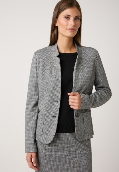Jerseyblazer mit Pepita-Dessin