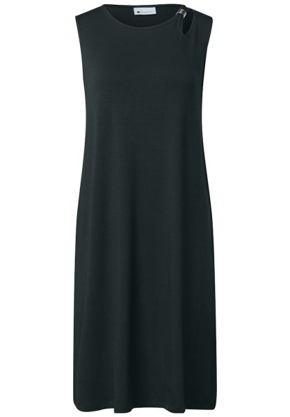 Knielanges Kleid mit Schnallendetail