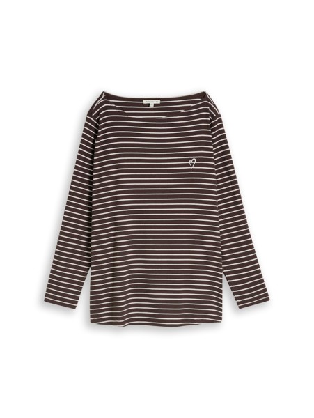 Plus Size - Langarmshirt mit Streifenmuster