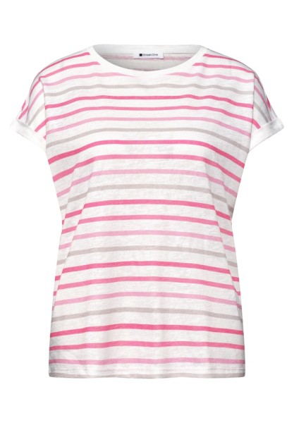 Dropped Shoulder Shirt mit Streifen