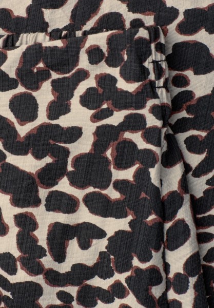 Midirock mit Mid Waist und Print