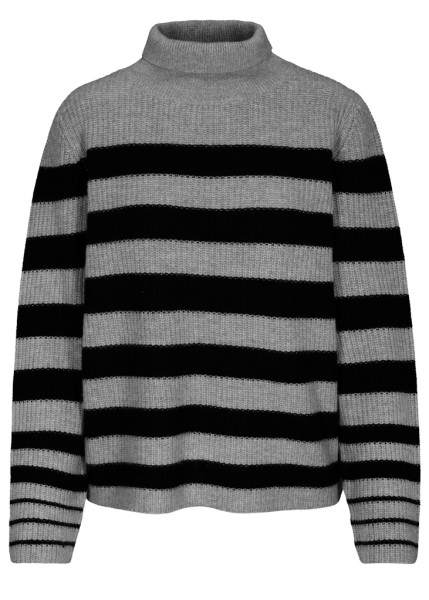 Pullover, Stehbund, Ringel