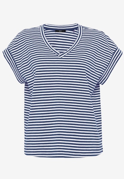 Shirt gestreift mit V-Ausschnitt