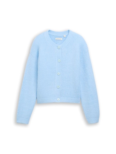 Cosy Cardigan mit Rundhalsausschnitt