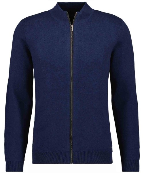 Cardigan mit Stehkragen, Baumwolle/Kaschmir