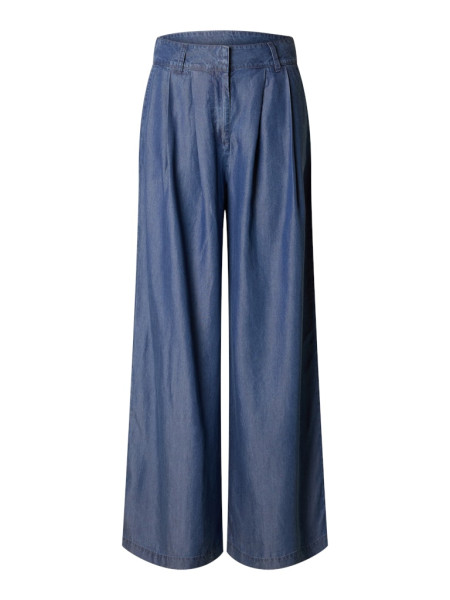 SLFJANNA HW PLEATED CHAMBRAY PANT B