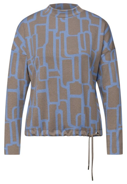 Print Shirt mit Tunnelzug