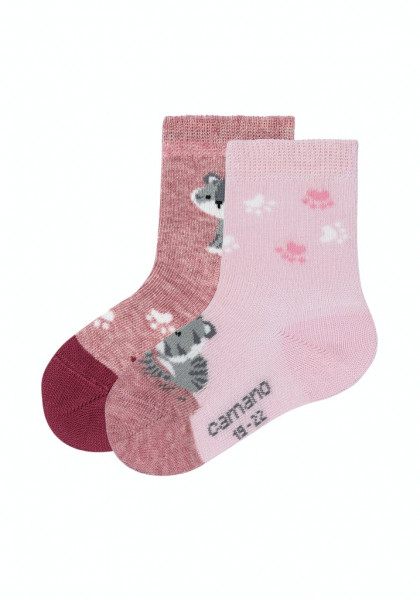Baby ca-soft organic cotton cats Socks 2p