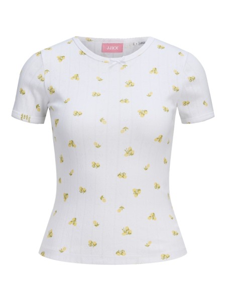 JXELIZA STR SS POINTELLE TEE JRS