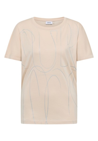 T-Shirt mit Folienprint