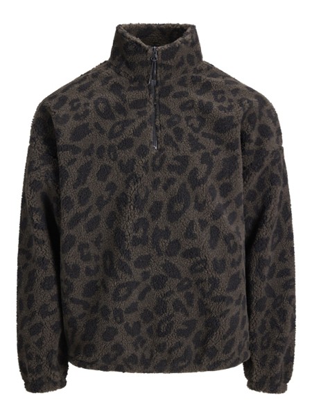 JORCHEETAH TEDDY HALF ZIP HN T25