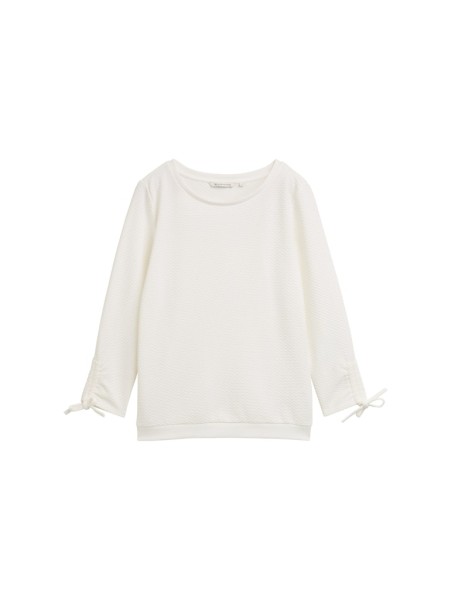 Sweatshirt mit Raffärmeln