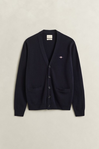 V-Neck Strickjacke aus Lambswool