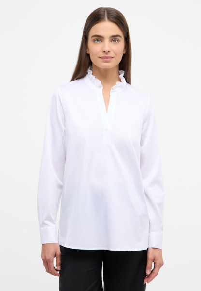 Satin Shirt Bluse Satingewebe Langarm