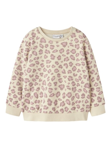 NMFDAVINA LS SWEAT FLEECE BRU NOOS