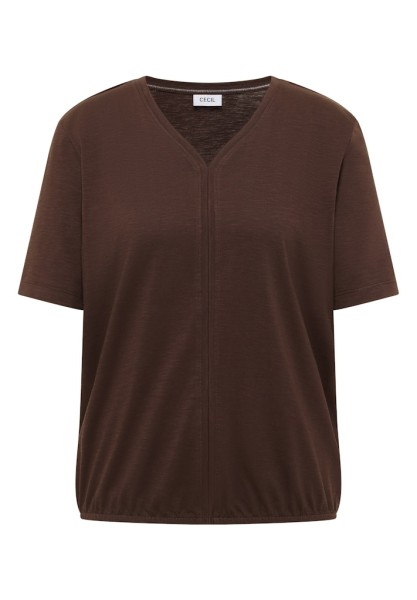 Kurzarm T-Shirt im Tunika-Look