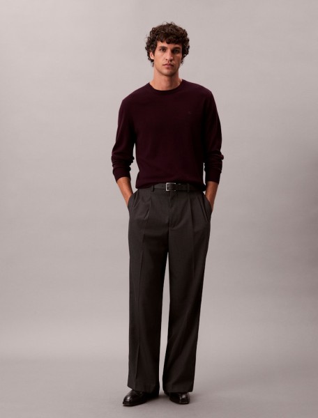 LS 100% MERINO CREW 14GG