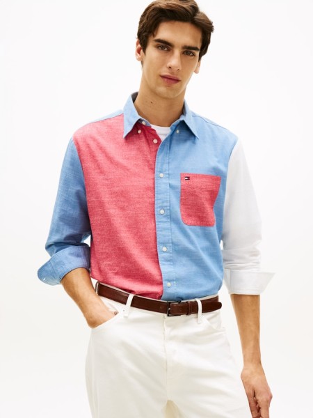 CHAMBRAY BLOCKING CLASSIC FIT