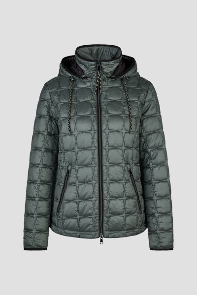 Sandwich-Steppjacke mit Kapuze