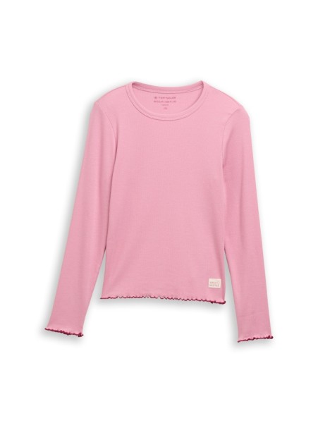 Basic Ripp Langarmshirt