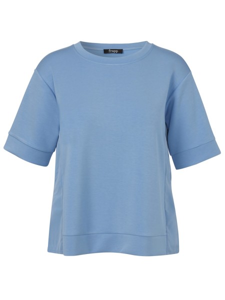 Sweatshirt Rundhals 1/2 Arm Materialmix
