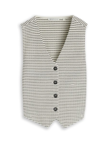 Fitted Jacquard Blazer-Weste