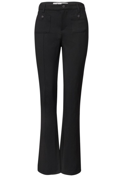 Bootcut Hose mit aufgesetzten Taschen