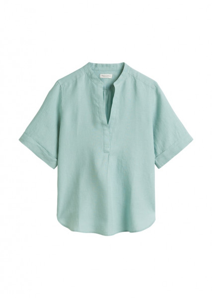 Kurzarm-Leinenbluse regular