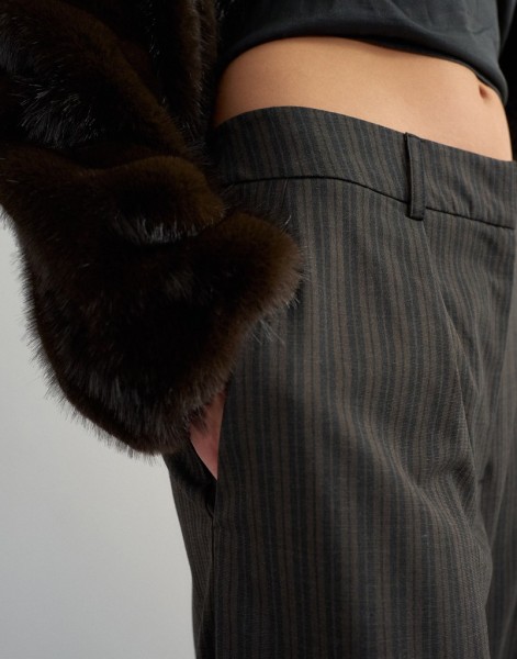 TSTASCHA PLEATED WIDE LEG TROUSERS WVN