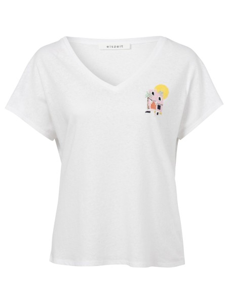 T-Shirt V-Ausschnitt 1/2 Arm Motiv