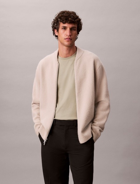 LS BOMBER CASHMERE BLEND FZ