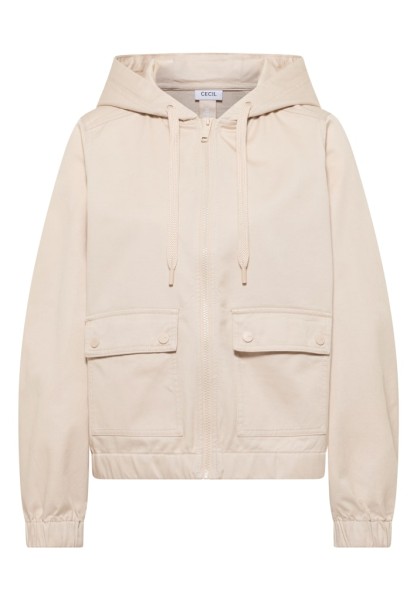 Jacke mit Kapuze und Elastikbund