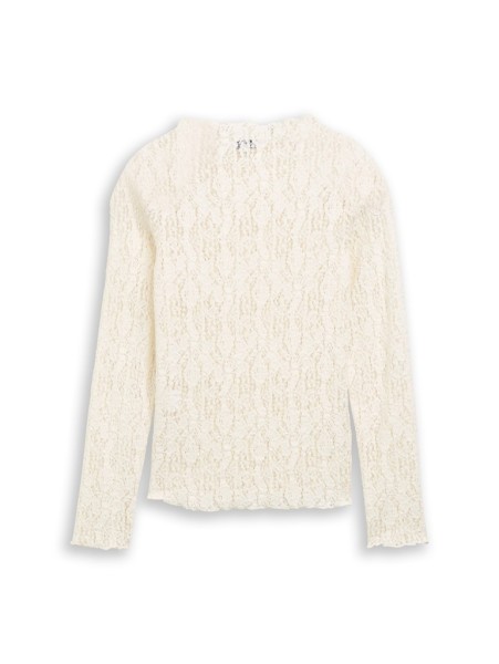 Langarmshirt aus Spitze