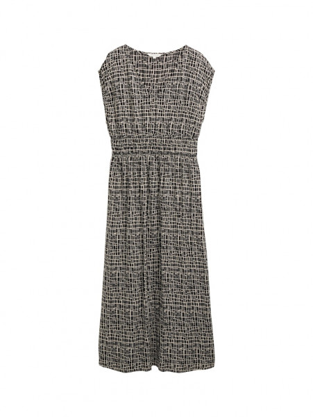 Midi-Kleid mit Muster
