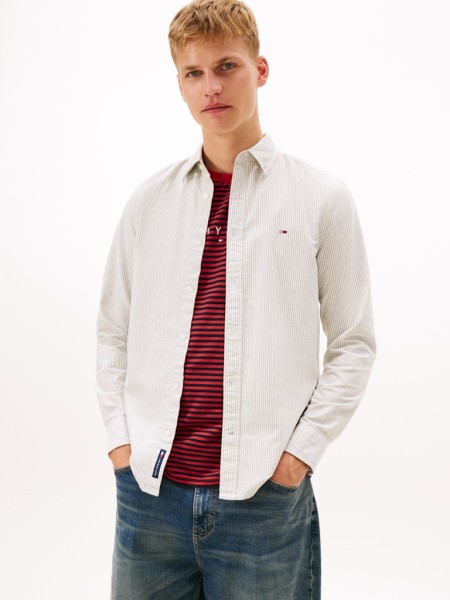 TJM SLIM STRIPE OXFORD SHIRT EXT