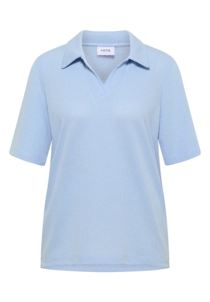 Kurzarm Poloshirt in Unifarbe