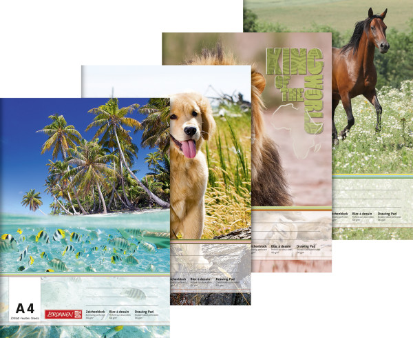 Brunnen 1047914 Zeichenblock (A4, 100 g/m², 20 Blatt) 1 Stück