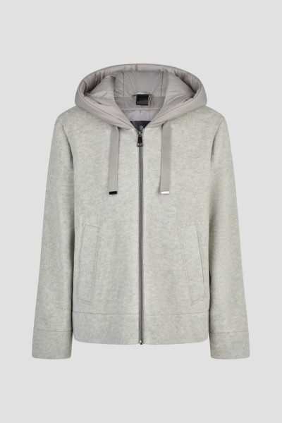 Wolljacke mit Kapuze