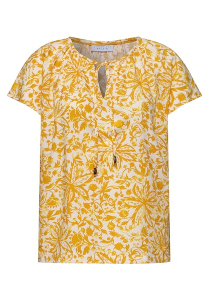 Dropped Shoulder Blusenshirt mit Bändern