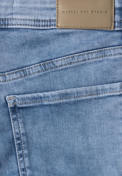 Mid Waist Wide Leg Jeans im Loose Fit